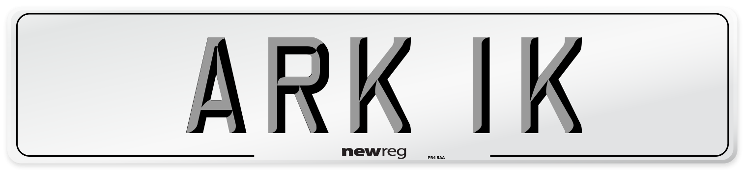 ARK 1K Number Plate from New Reg